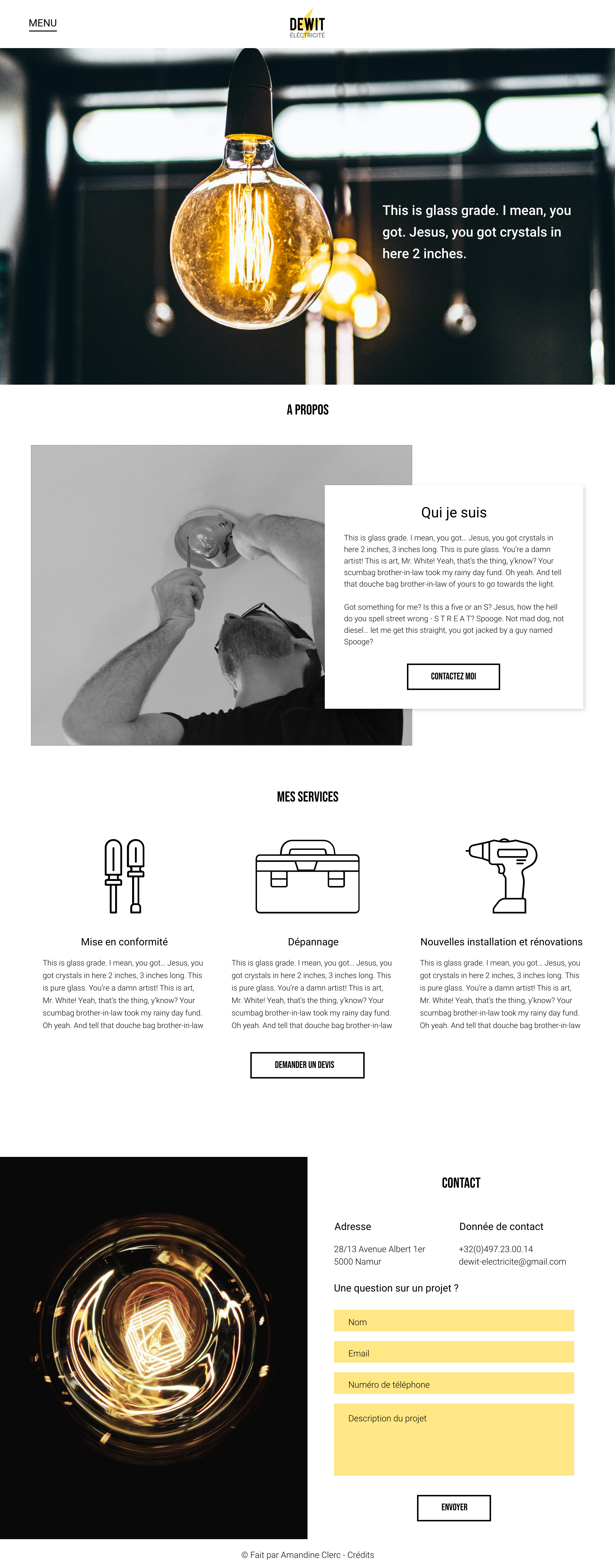 Visuel Dewit Electricité